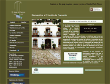 Tablet Screenshot of eljardindelconvento.com